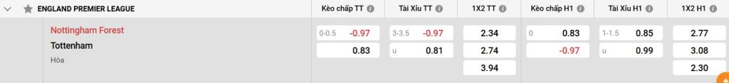 Chiến thuật của Nottingham Forest